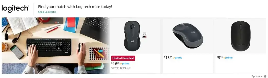 amazon sponsored brands store product collection ad